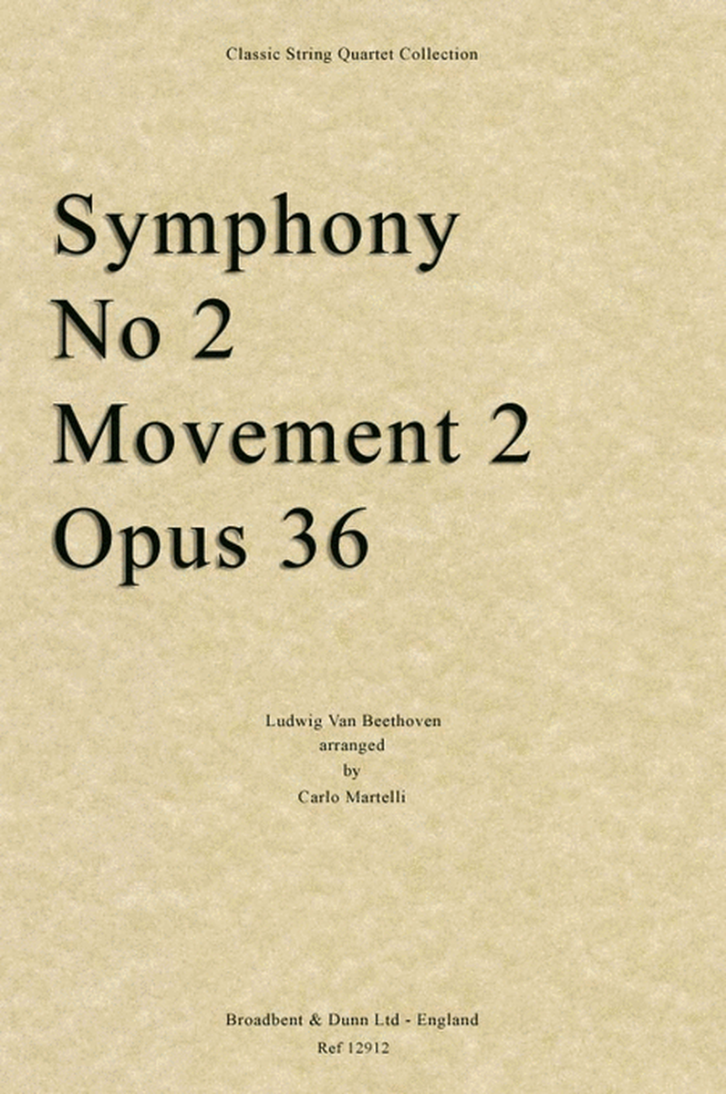 Symphony No. 2 Movement 2, Opus 36