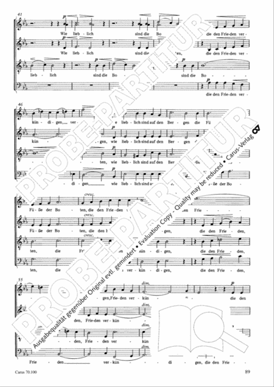 Geistliches Chorbuch der Romantik Choir scores gallery preview page 90