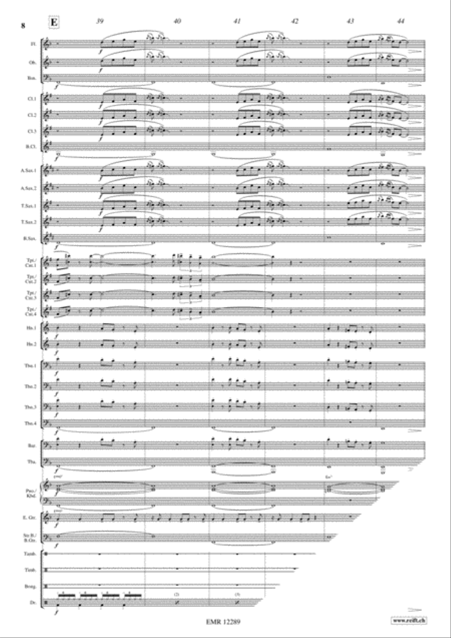 Shaft Shaft Concert Band scores gallery preview page 8