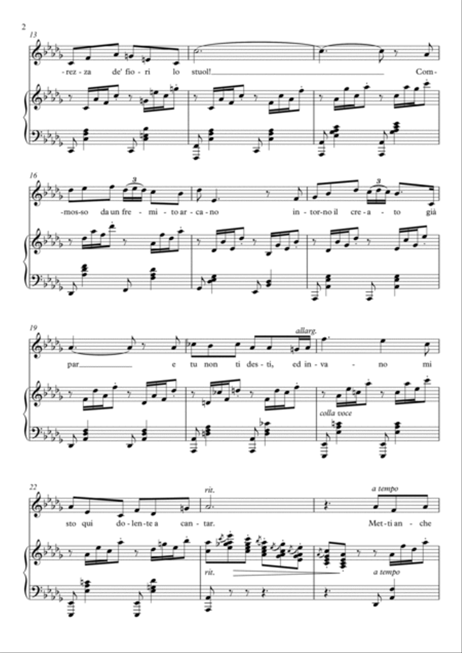 Mattinata (Db Major) Voice scores gallery preview page 3