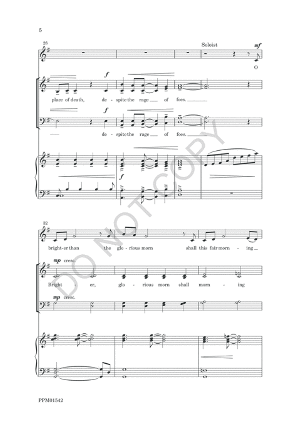 The King Shall Come 4-Part scores gallery preview page 7