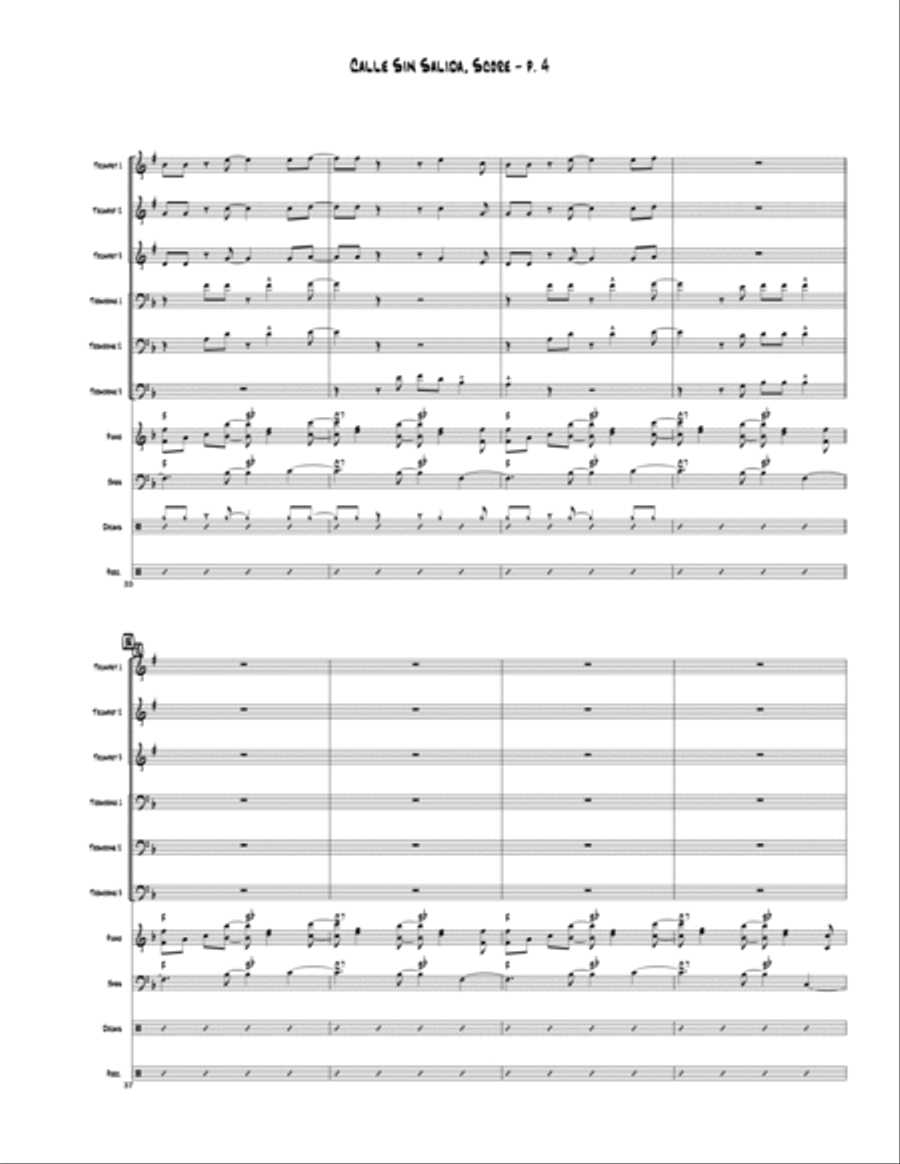 Calle Sin Salida Calle Sin Salida Brass Ensemble scores gallery preview page 5