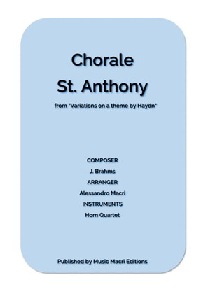 Chorale St. Anthony from Variations on a theme by Haydn
