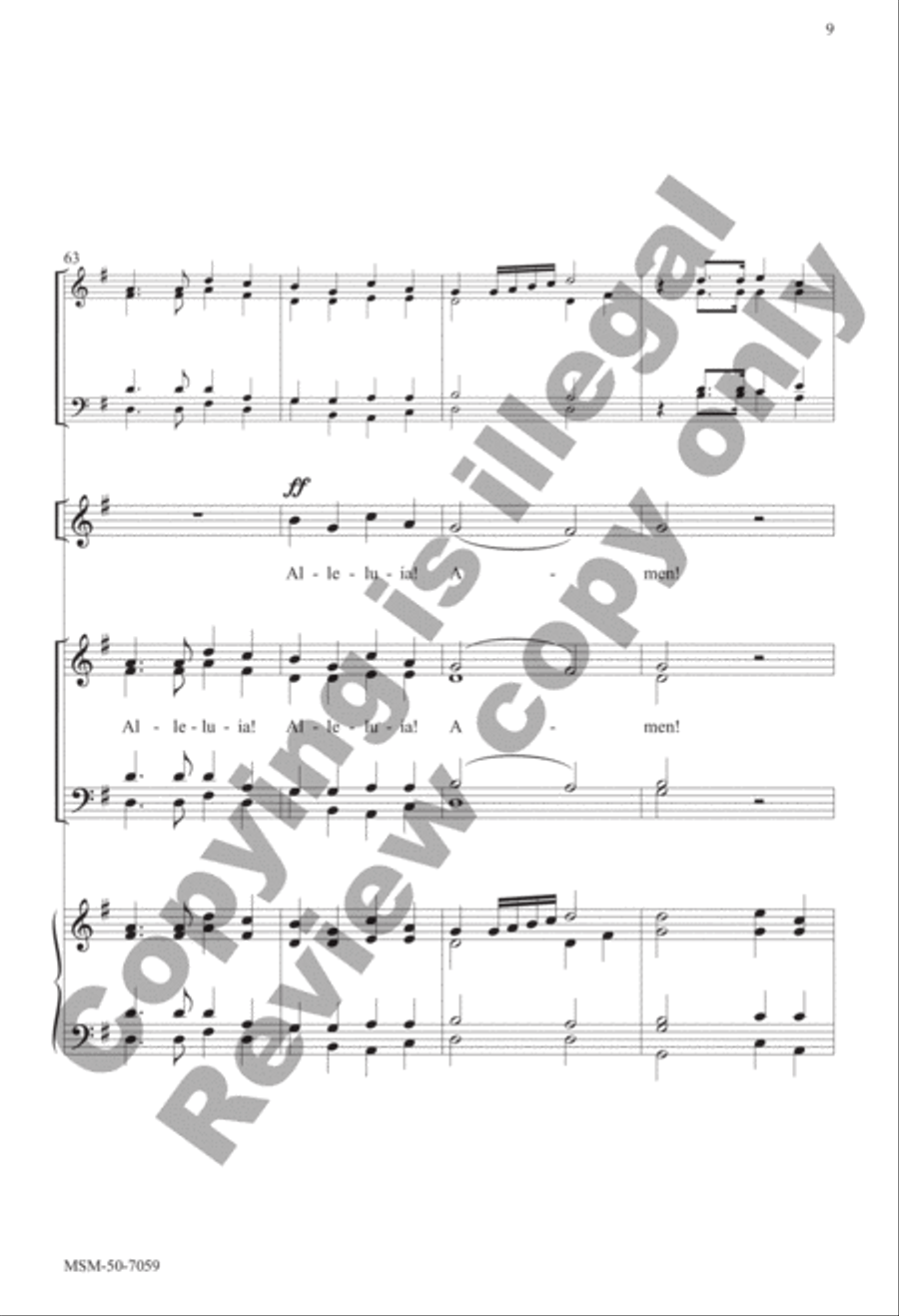 Come, Christians, Join to Sing 4-Part scores gallery preview page 9