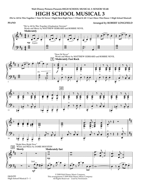 High School Musical 3 - Piano