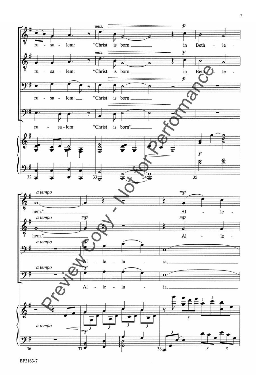 See Amid the Winter's Snow - TTBB TTBB scores gallery preview page 8