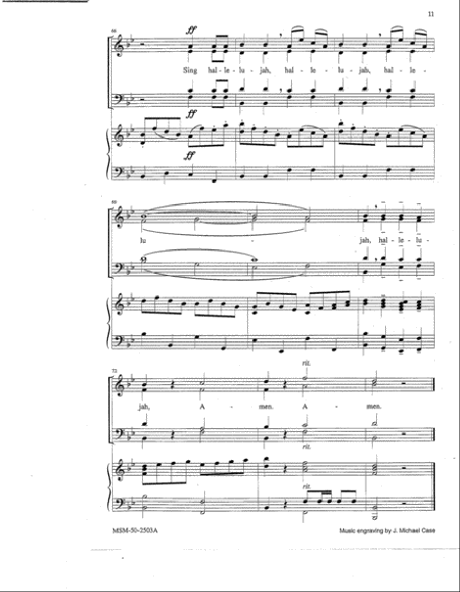 Sing to the Lord a New Song (Choral Score) image number null