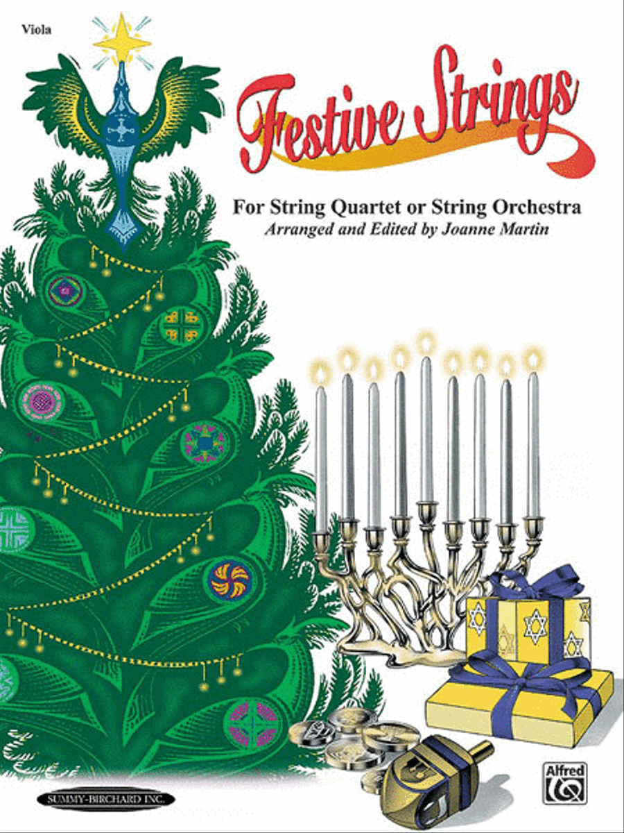 Festive Strings for String Quartet or String Orchestra String Quartet scores gallery preview page 1