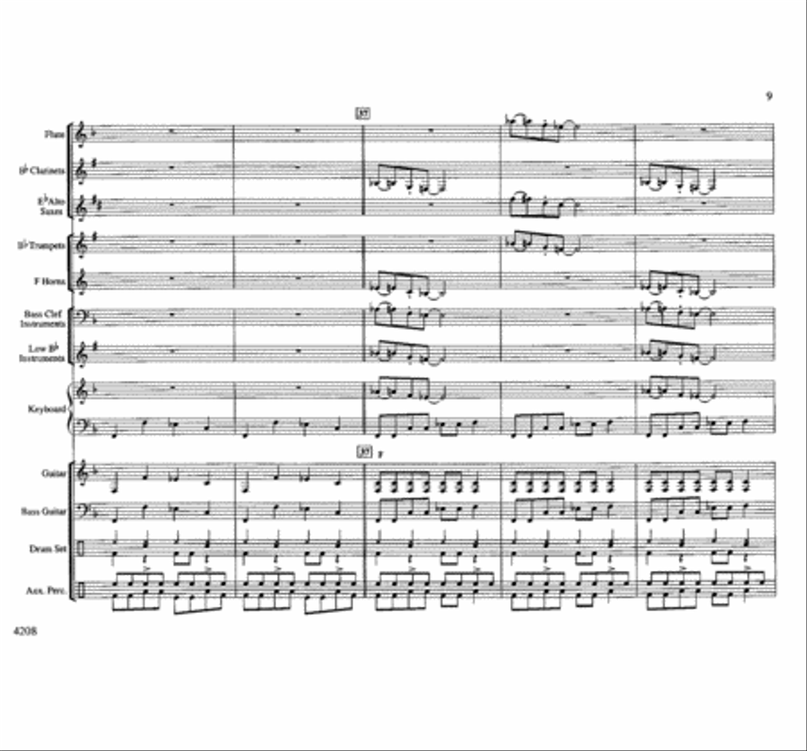 Big Time Boogie Concert Band scores gallery preview page 9