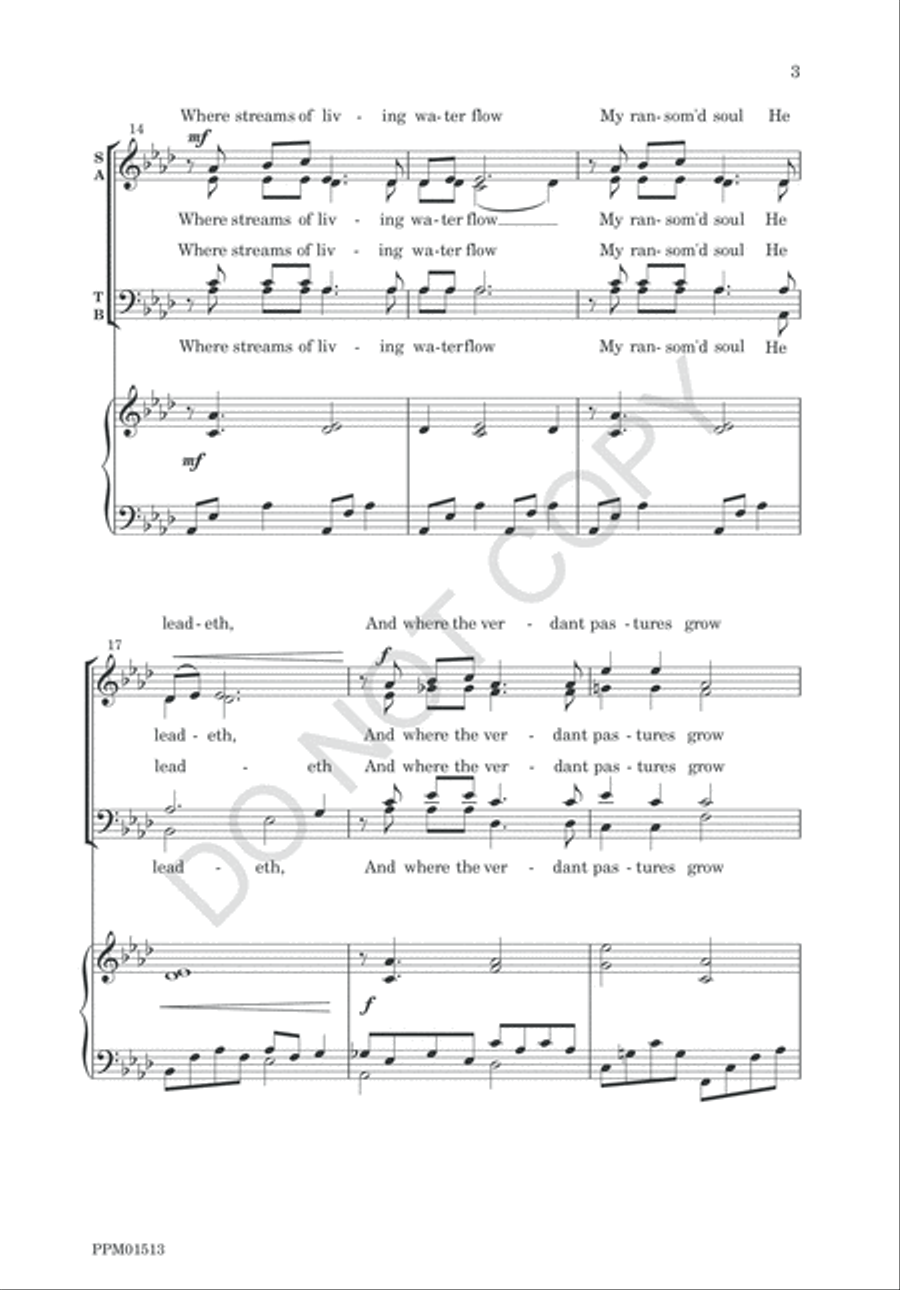 The King of Love 4-Part scores gallery preview page 6