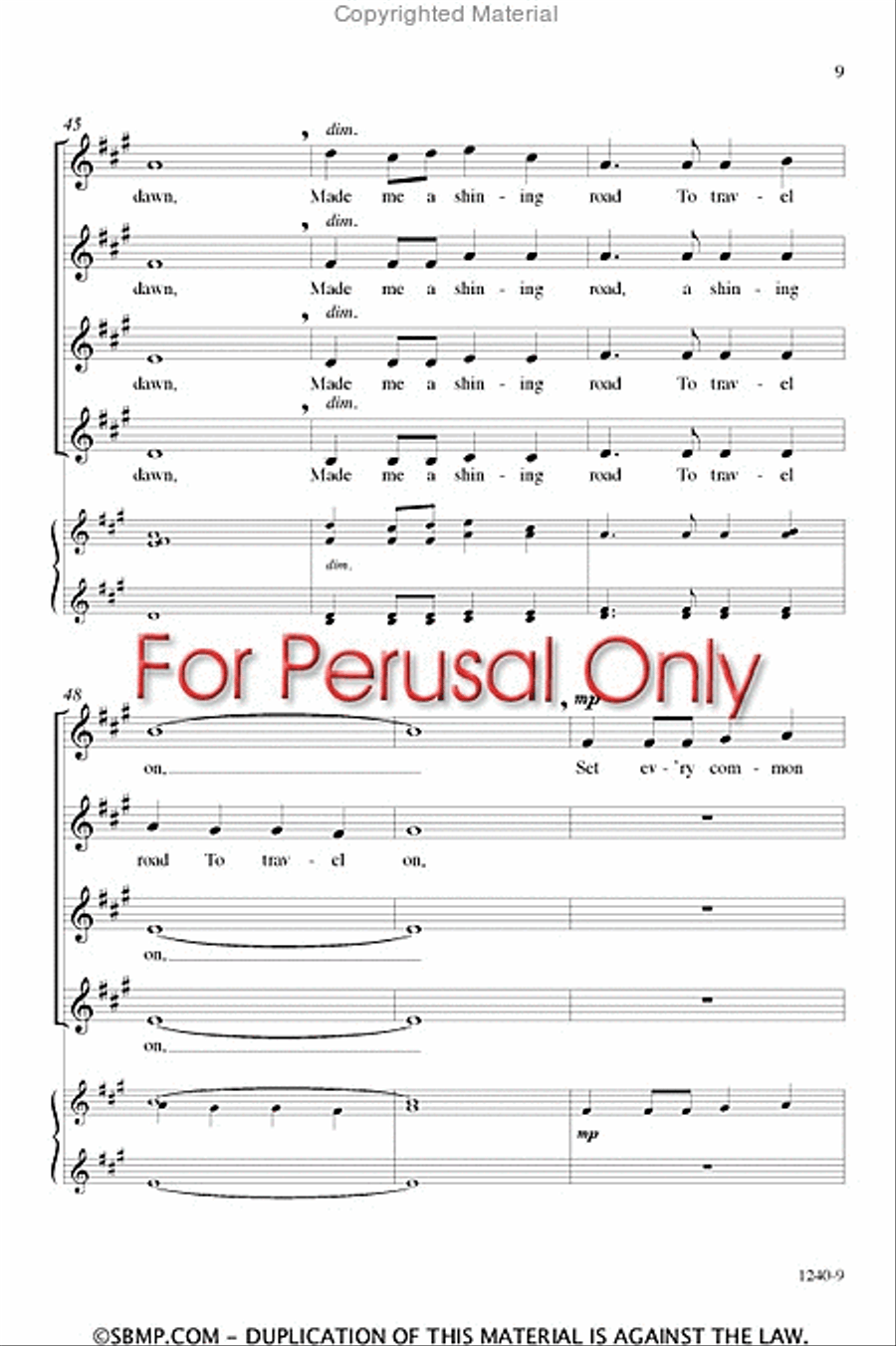 Threaded with Stars - SSAA a cappella Octavo SSAA scores gallery preview page 8