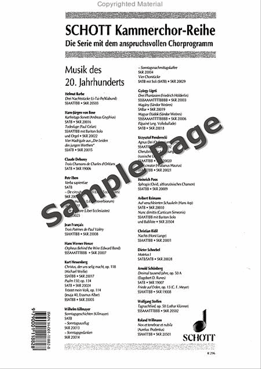Widow Papai 4-Part scores gallery preview page 13