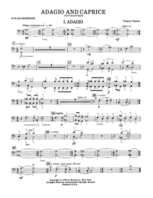 Adagio and Caprice - Bassoon 1 & 2