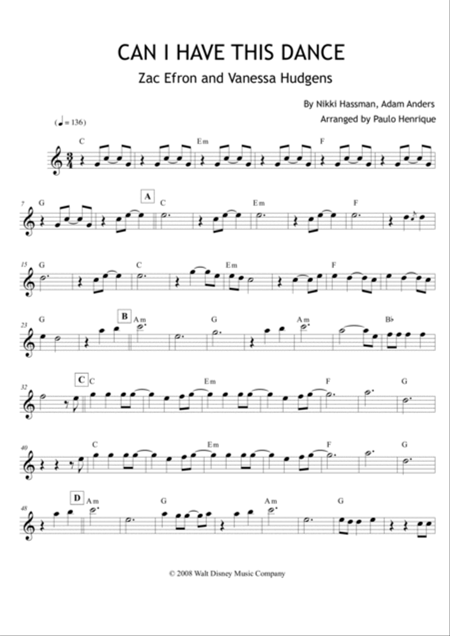 Can I Have This Dance Easy Piano scores gallery preview page 2