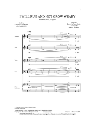 I Will Run And Not Grow Weary