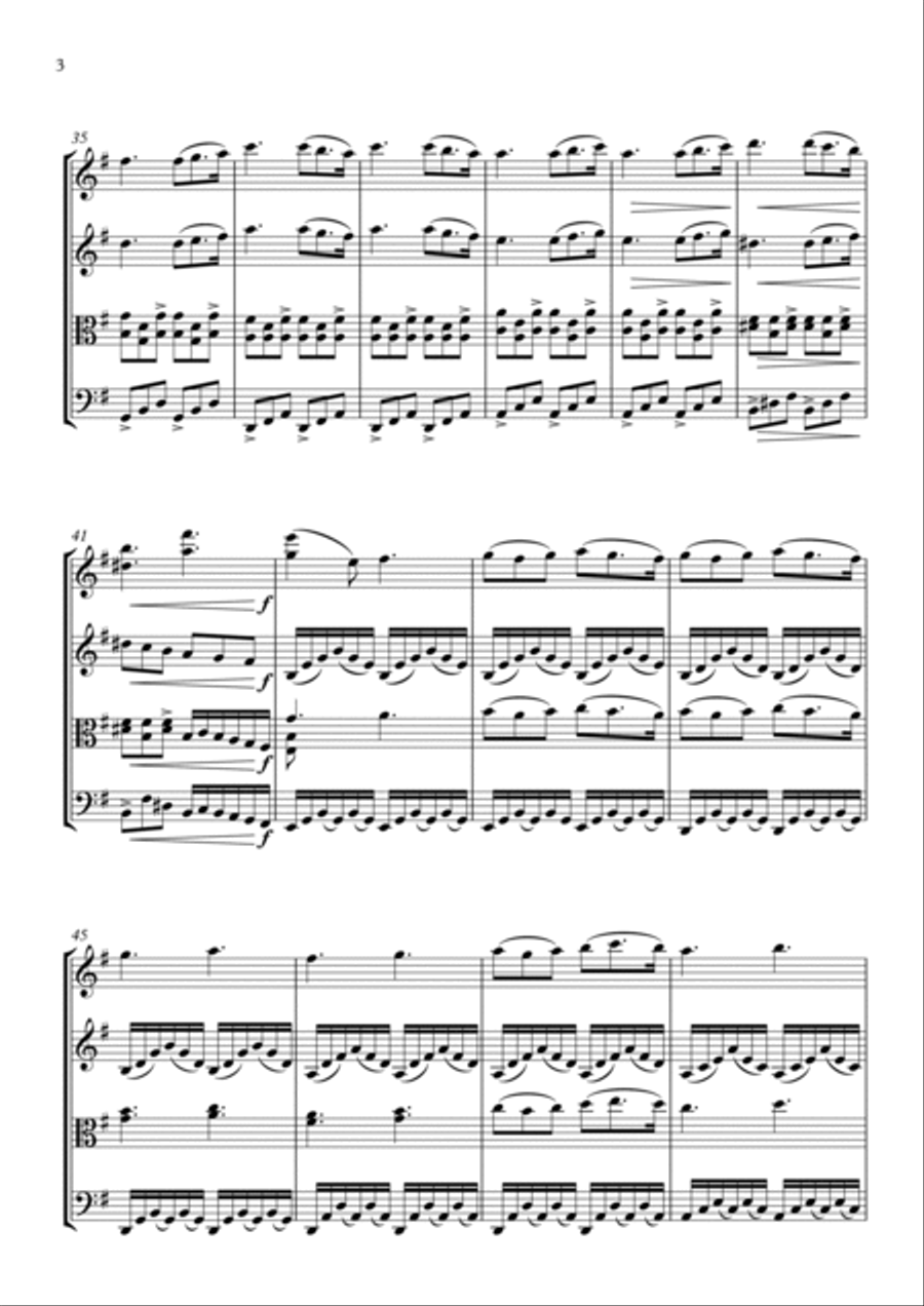 La Noyee String Quartet scores gallery preview page 4