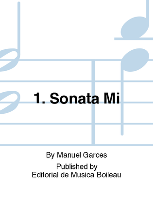 1. Sonata Mi