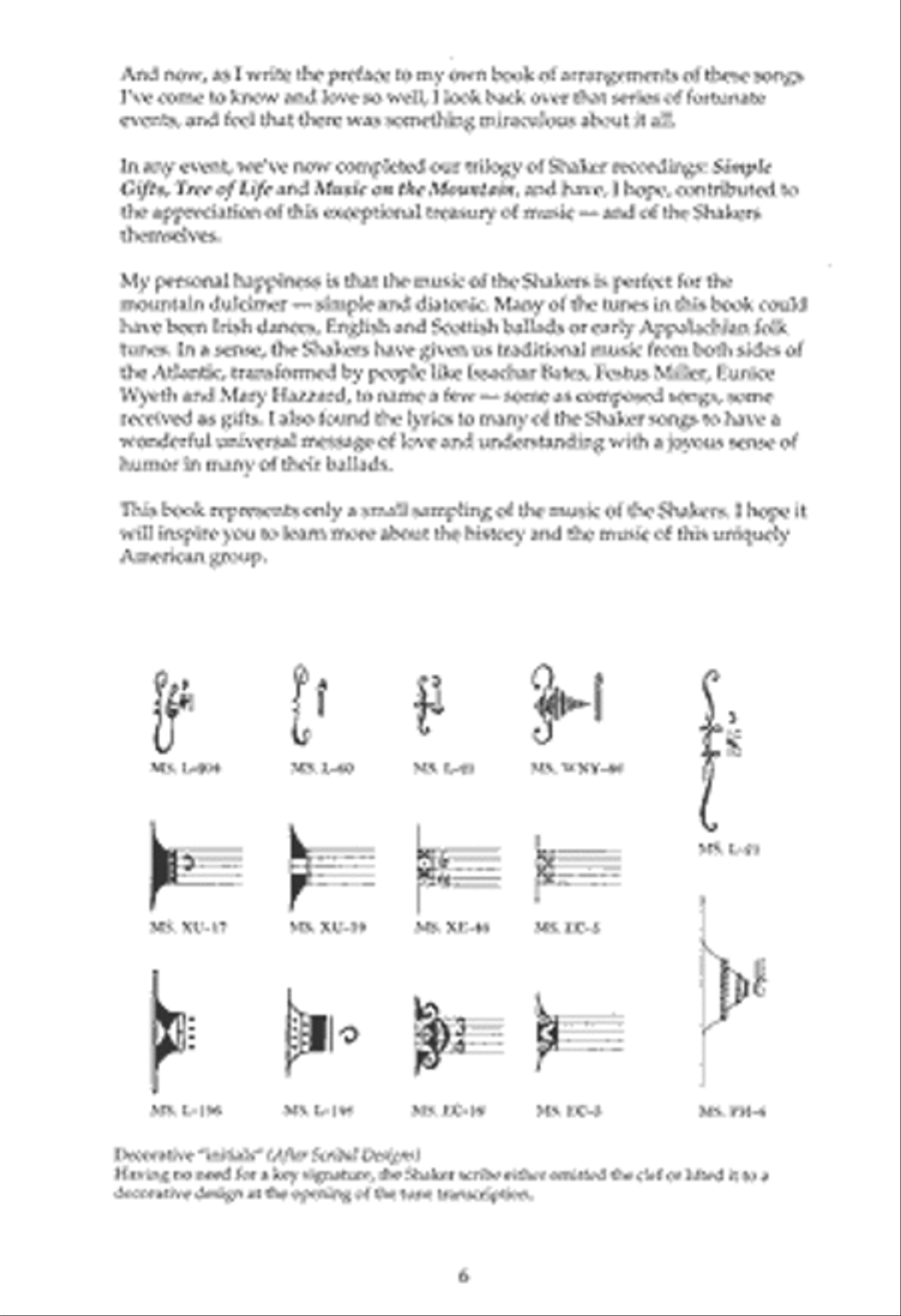 The Music of the Shakers for Mountain Dulcimer Mountain Dulcimer scores gallery preview page 2
