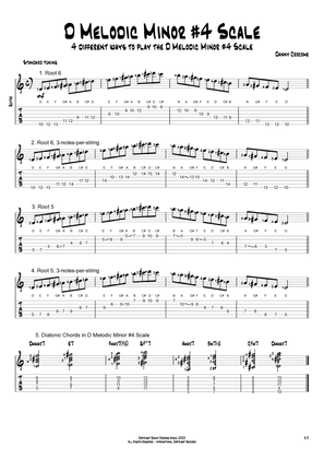 D Melodic Minor #4 Scale (4 Ways to Play)