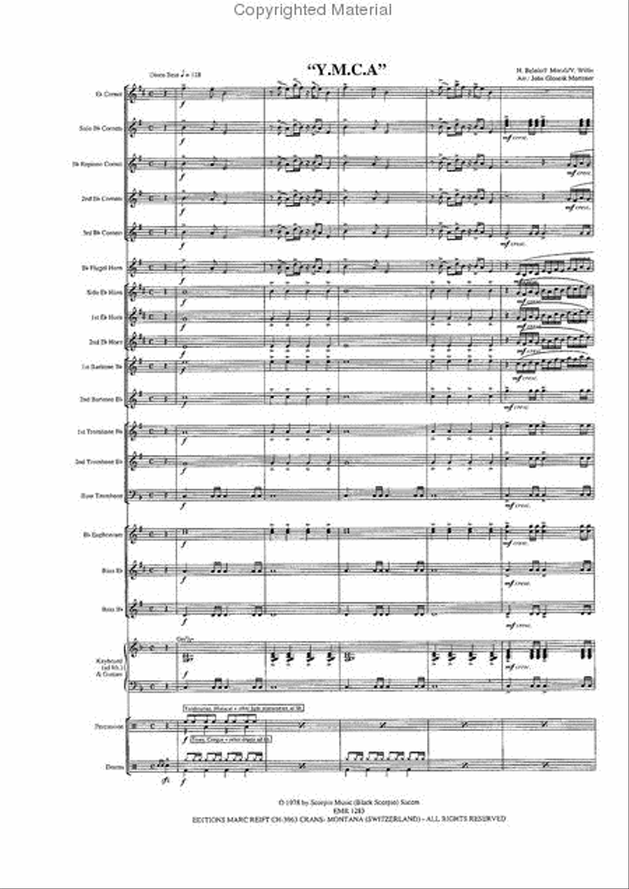 Y.M.C.A. Brass Band scores gallery preview page 3