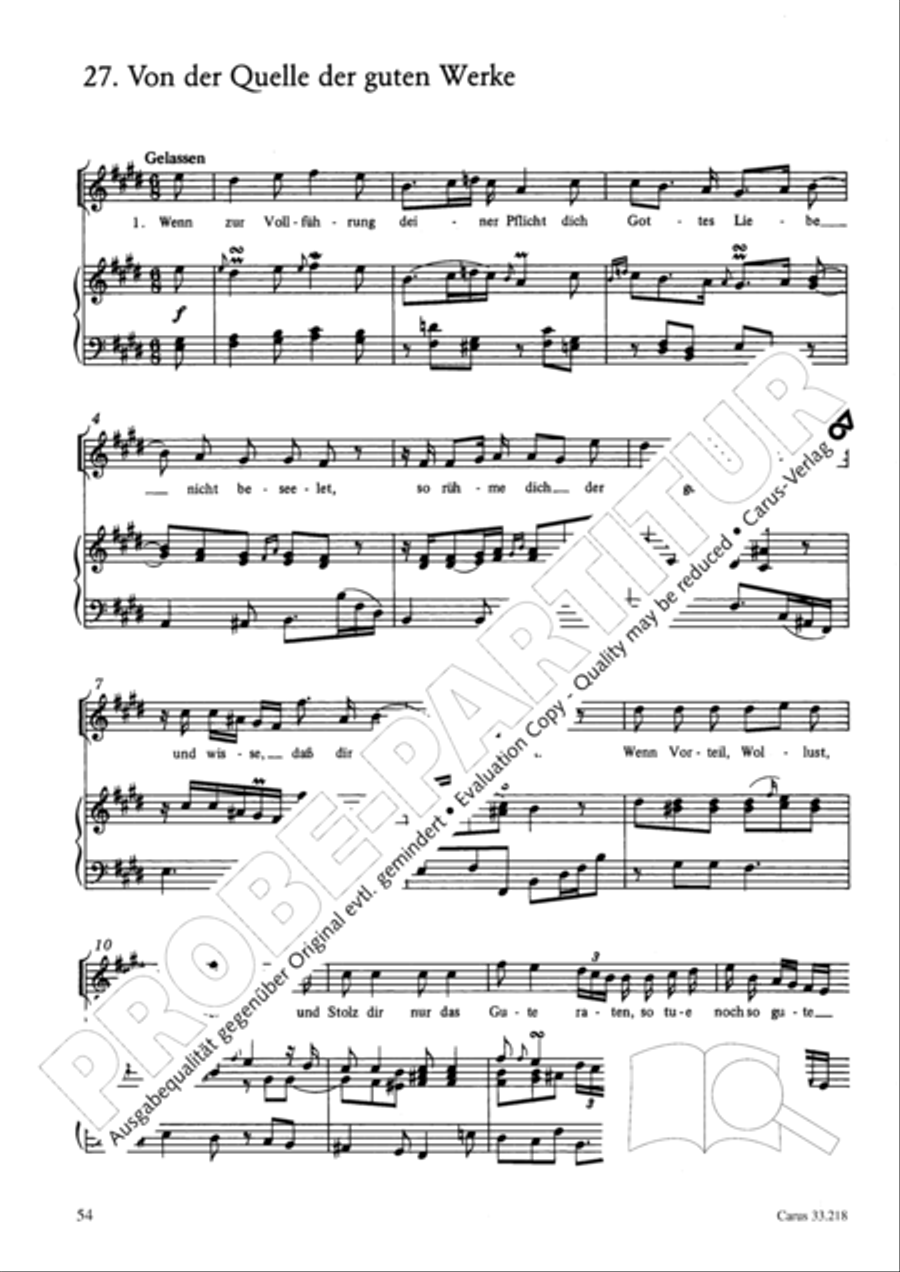 Geistliche Oden und Lieder (Gellert) Collection / Songbook scores gallery preview page 49