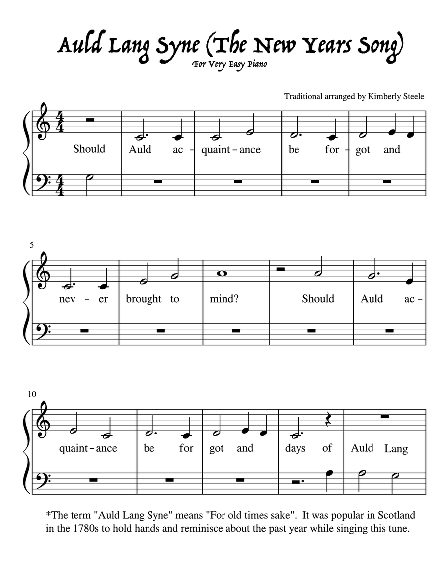 Piano very 2025 easy