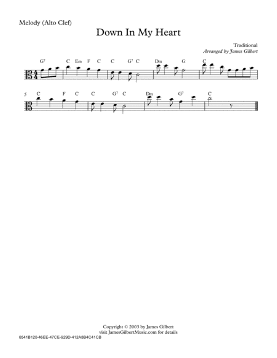 Down In My Heart Small Ensemble scores gallery preview page 3