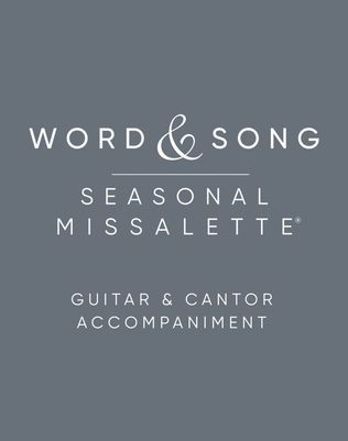 Seasonal Missalette/Word & Song Guitar/Cantor Accompaniment with Binders, 2 Volumes