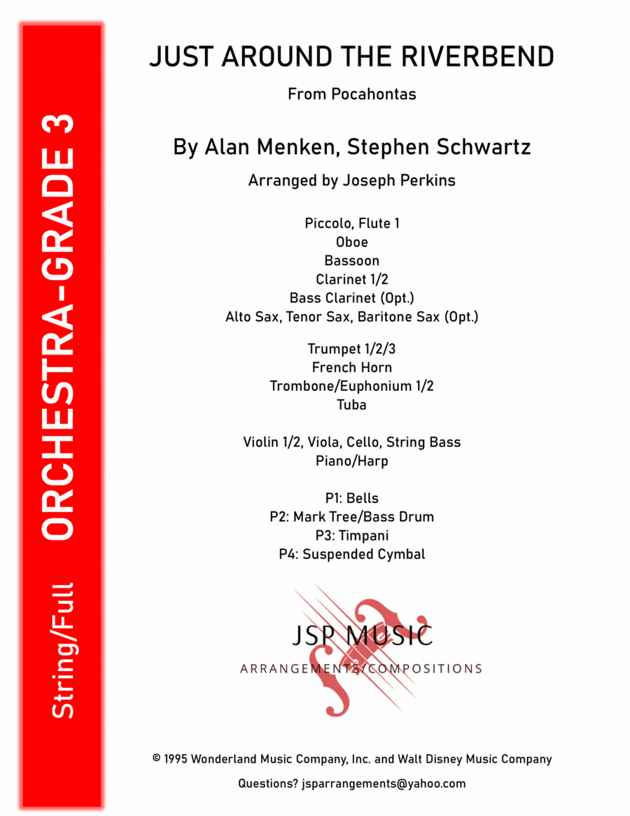 Just Around The Riverbend Full Orchestra scores gallery preview page 1