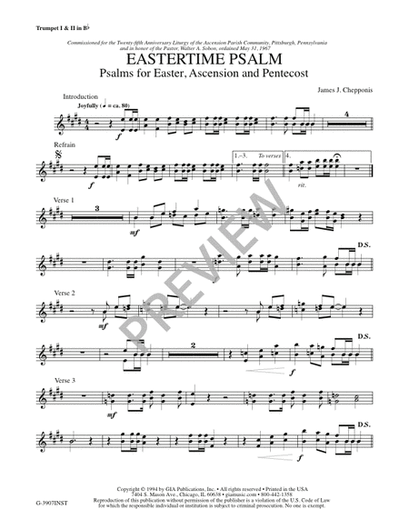 Eastertime Psalm - Instrument edition