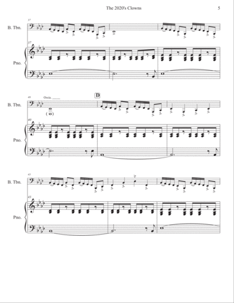 The 2020's Clowns The 2020's Clowns Piano scores gallery preview page 6