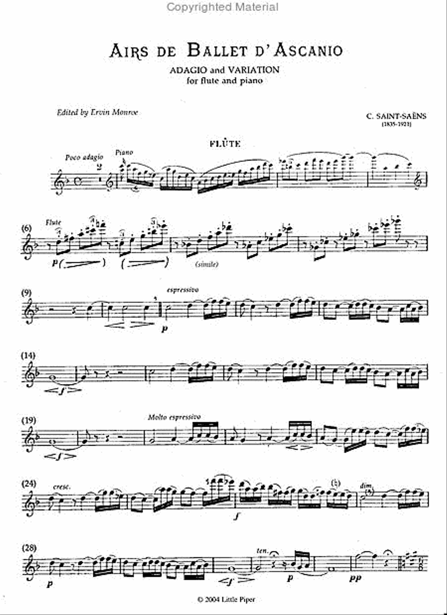 Air De Ballet D'Ascanio Air De Ballet D'Ascanio Flute Solo scores gallery preview page 2