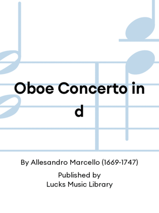 Oboe Concerto in d