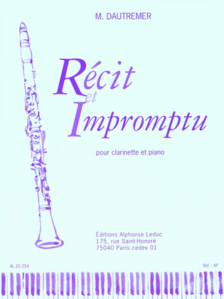 Book cover for Recit et Impromptu