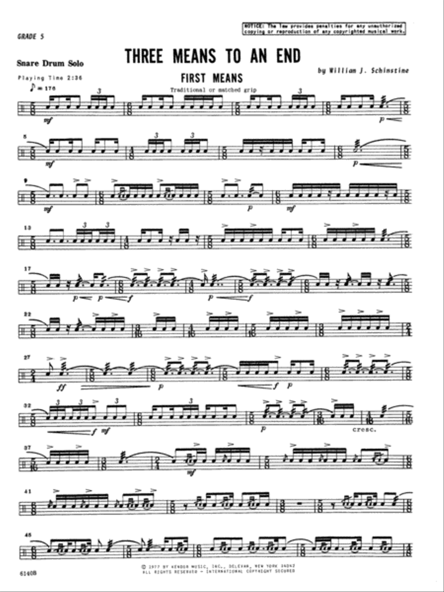 Three Means To An End Snare Drum scores gallery preview page 2
