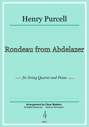 Rondeau from Abdelazer - String Quartet and Piano (Full Score) - Score Only