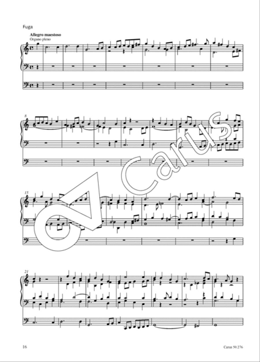 Three preludes and fugues for organ JWV 10, 13 and 17 Organ scores gallery preview page 17