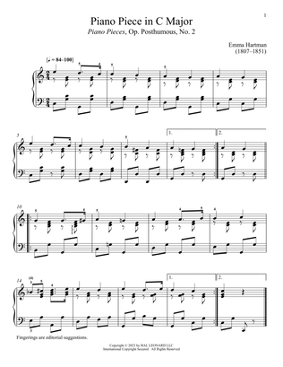 Book cover for Piano Piece in C Major