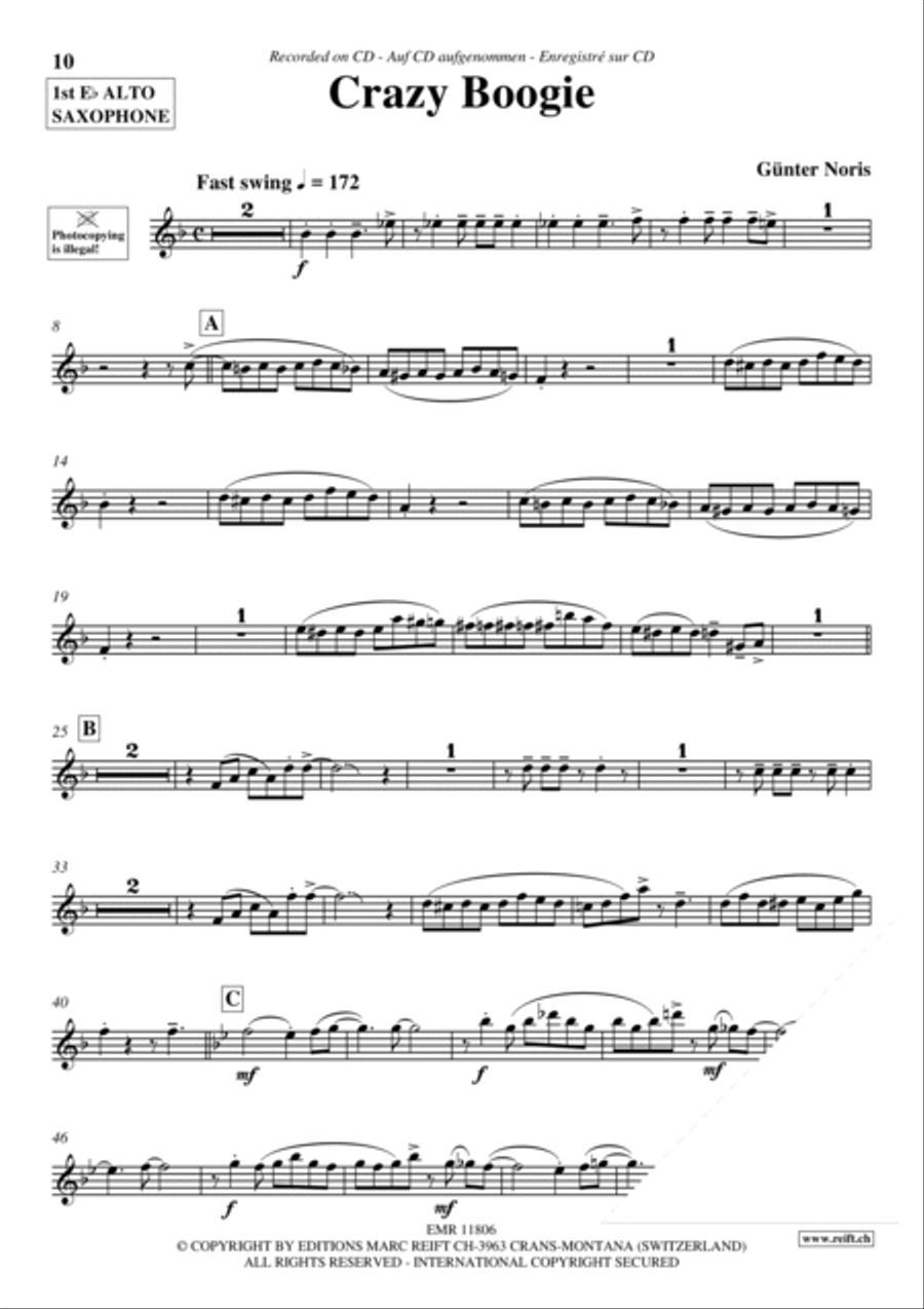 Play The 1st Alto Sax With The Ballroom Dance Orchestra Vol. 3 Alto Saxophone scores gallery preview page 9