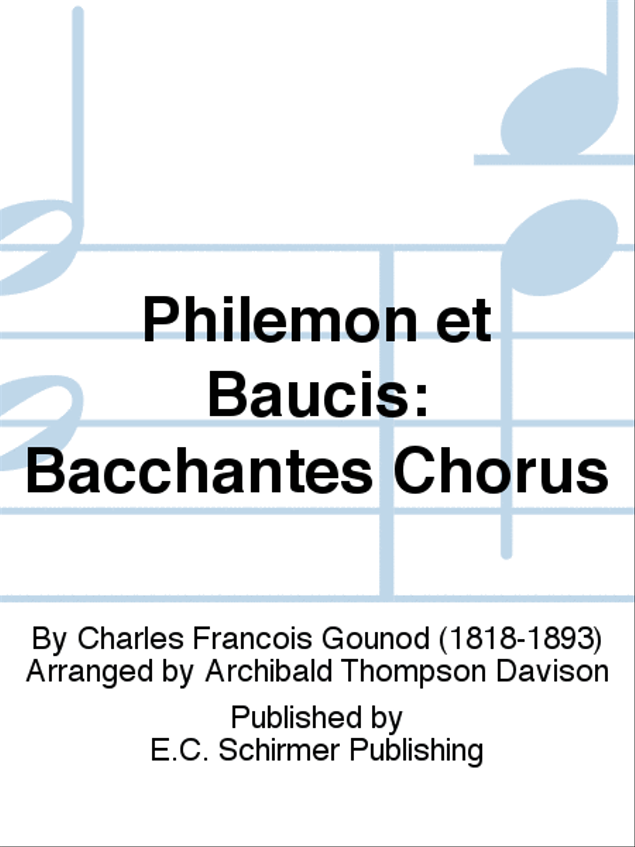 Philemon et Baucis: Bacchantes Chorus TTBB scores gallery preview page 1
