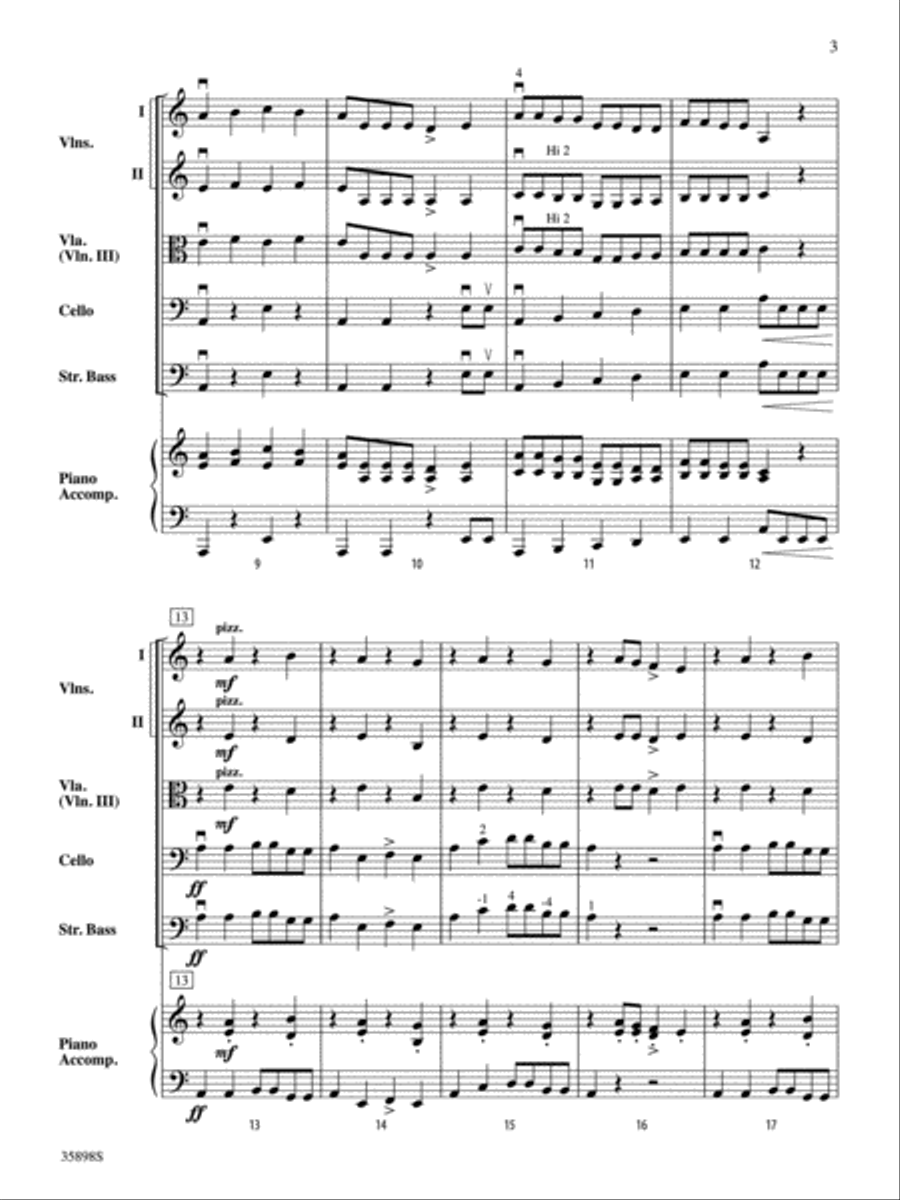 Notable Neighbors: Score String Orchestra scores gallery preview page 3