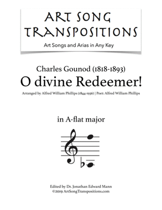 GOUNOD: O divine Redeemer! (transposed to A-flat major)