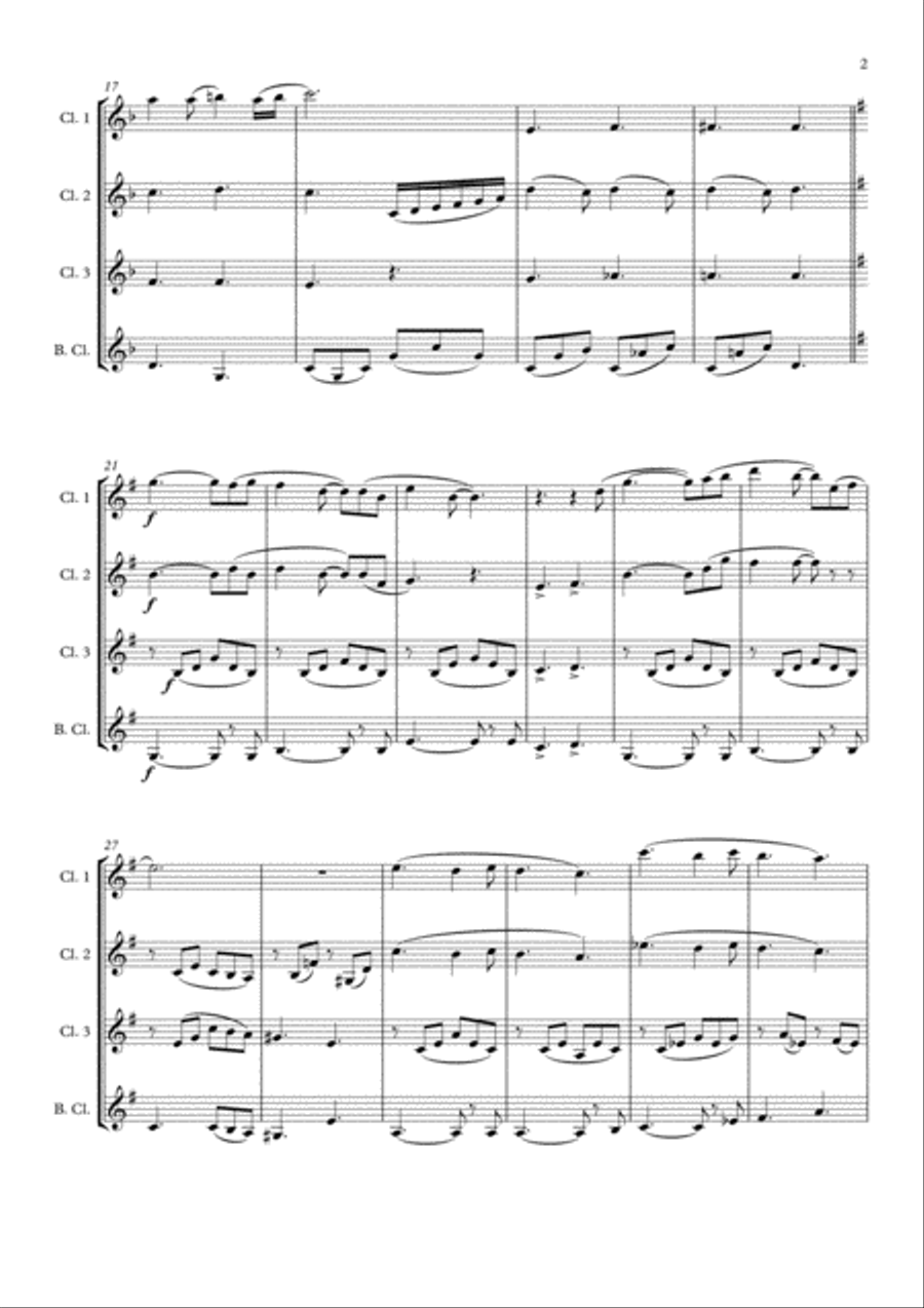 We Are The Champions Woodwind Quartet scores gallery preview page 3