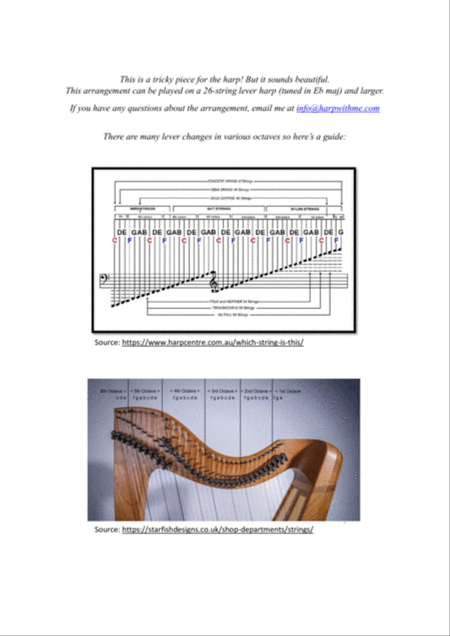Merry-go-round Of Life Harp scores gallery preview page 2
