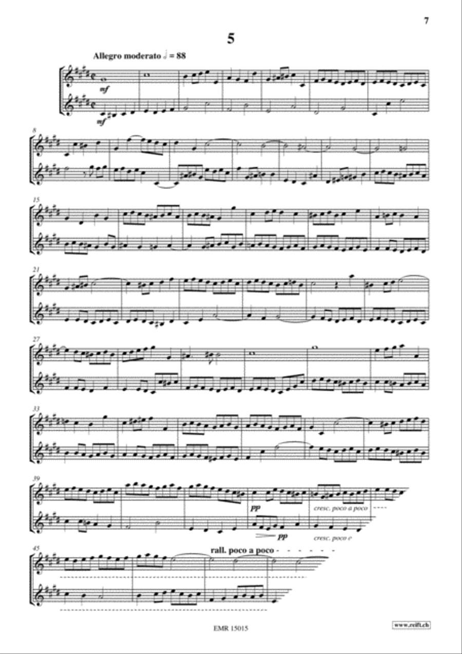12 Duets for Eb Horns Brass Duet scores gallery preview page 7