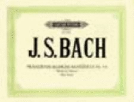 Brandenburg Concertos Nos. 4-6 BWV 1049-1051 (Arranged for Piano Duet)