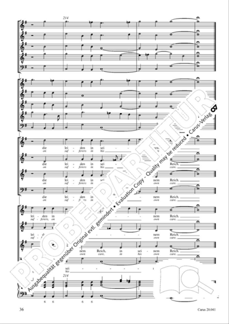 My soul, now bless thy Maker (Nun lob, mein Seel, den Herren) 4-Part scores gallery preview page 37