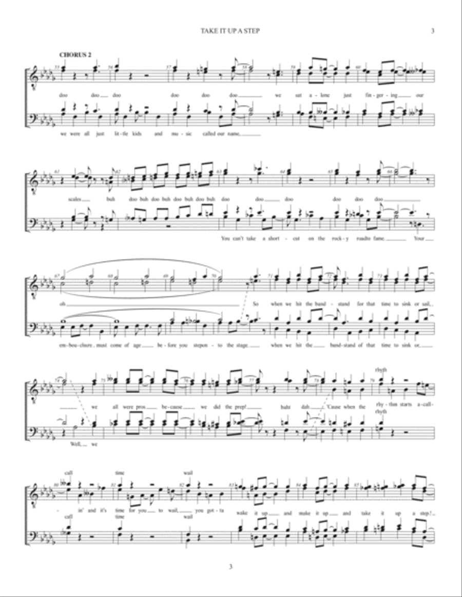 Take It Up A Step A Cappella scores gallery preview page 3