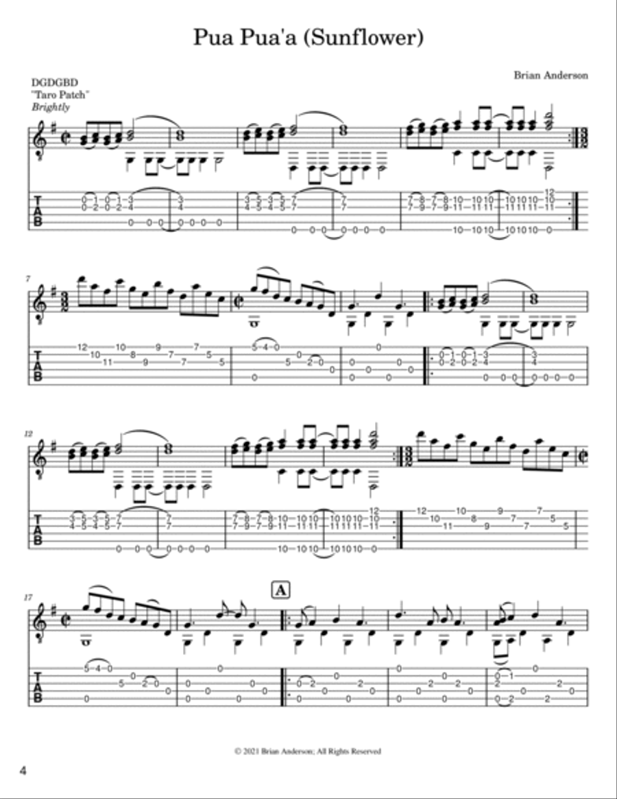 Sitka Spruce (Complete Score) - Brian Anderson Acoustic Guitar scores gallery preview page 5