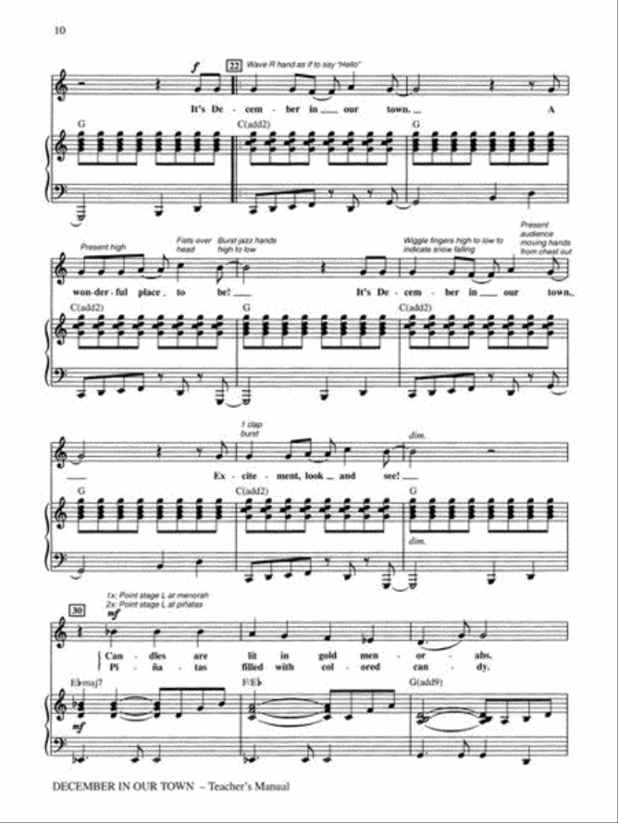 December in Our Town (A Multicultural Holiday Musical) Choir scores gallery preview page 8